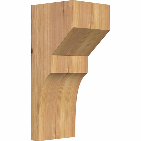 Ekena Millwork Monterey Smooth Corbel, Western Red Cedar, 5 1/2"W x 6"D x 14"H COR06X06X14MON00SWR - main